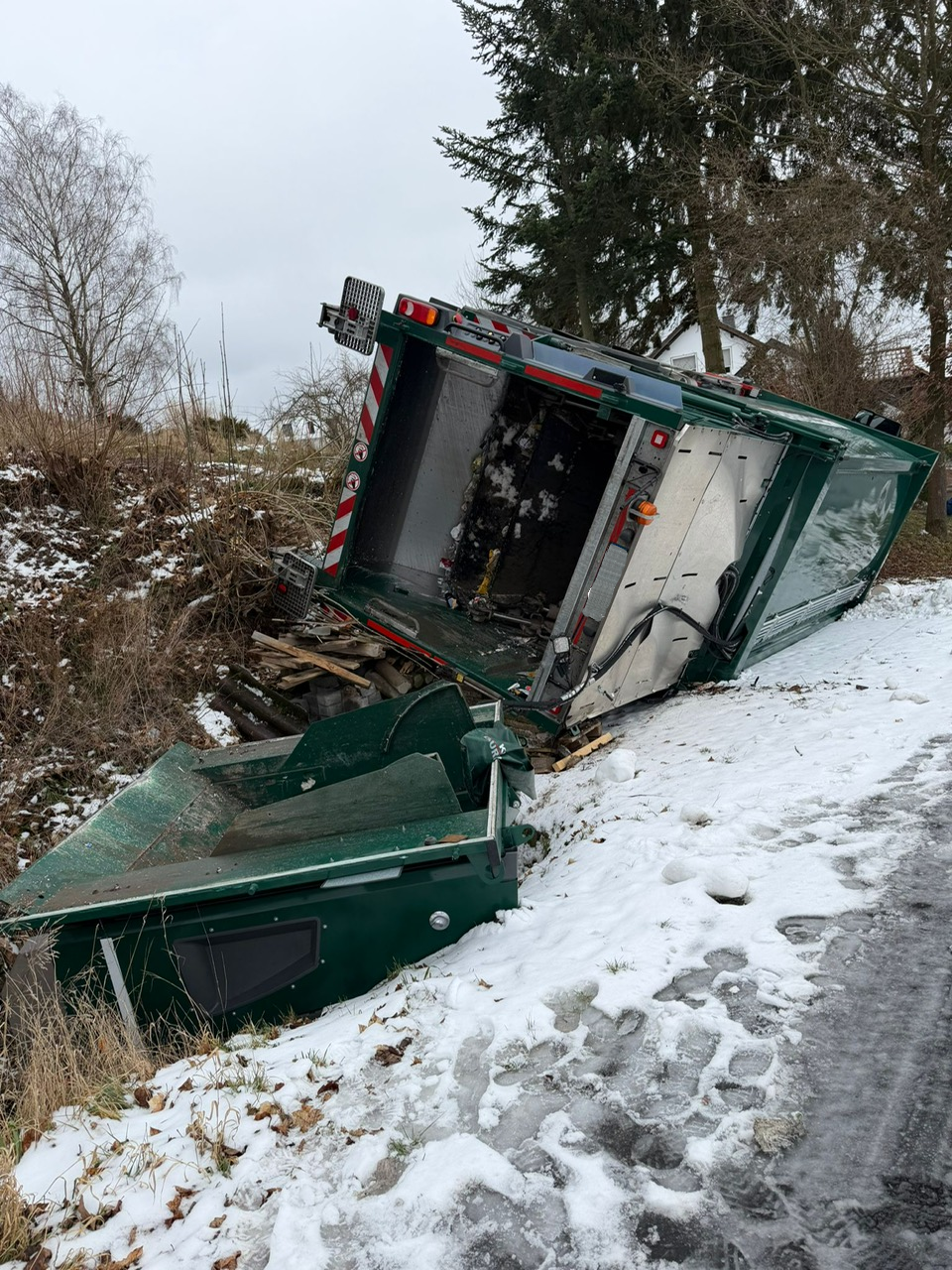Unfall Müllabfuhr